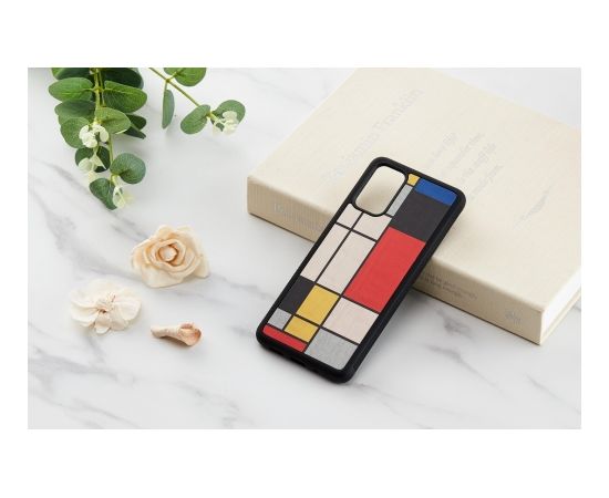 MAN&WOOD case for Galaxy S20+ mondrian wood black