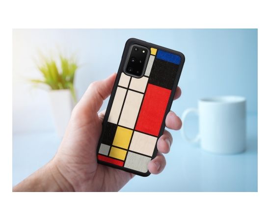 MAN&WOOD case for Galaxy S20+ mondrian wood black