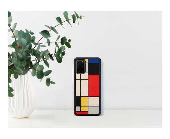 MAN&WOOD case for Galaxy S20+ mondrian wood black