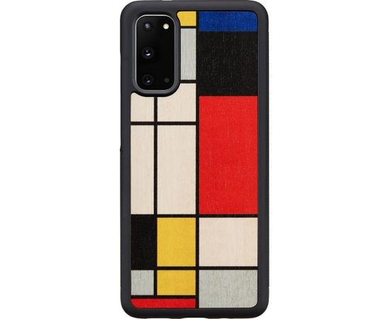 MAN&WOOD case for Galaxy S20 mondrian wood black