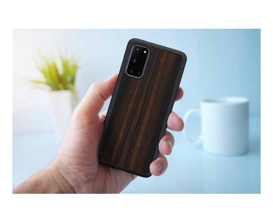 MAN&WOOD case for Galaxy S20 ebony black