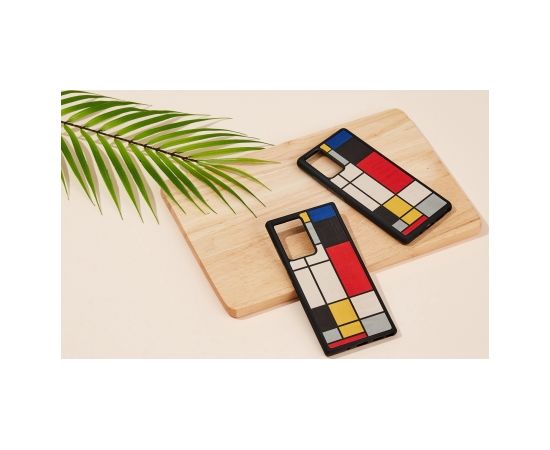 MAN&WOOD case for Galaxy Note 20 Ultra mondrian wood black