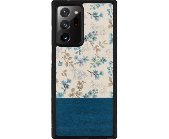 MAN&WOOD case for Galaxy Note 20 Ultra blue flower black