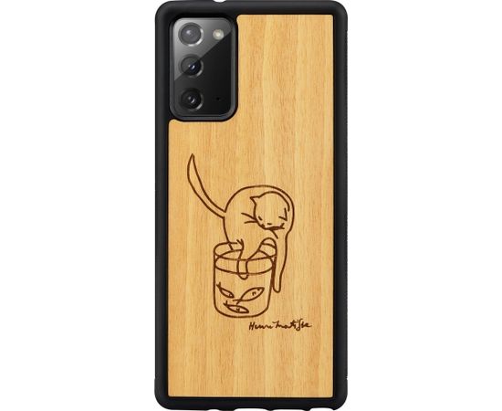 MAN&WOOD case for Galaxy Note 20 cat with fish