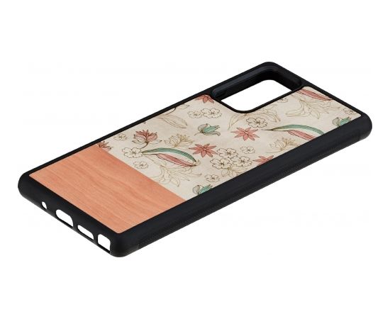 MAN&WOOD case for Galaxy Note 20 pink flower black