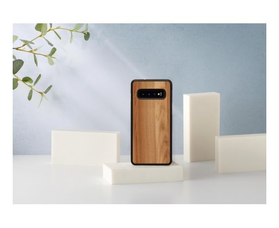 MAN&WOOD SmartPhone case Galaxy S10 cappuccino black