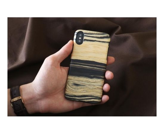 MAN&WOOD SmartPhone case iPhone X/XS white ebony black