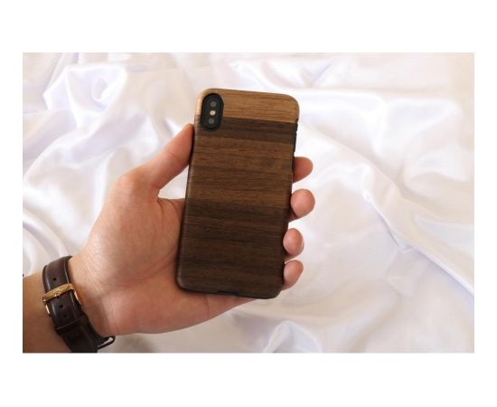 MAN&WOOD SmartPhone case iPhone X/XS fango black