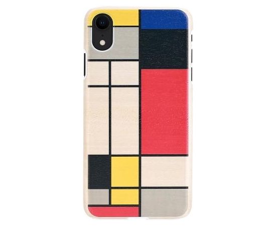 MAN&WOOD SmartPhone case iPhone XR mondrian wood white