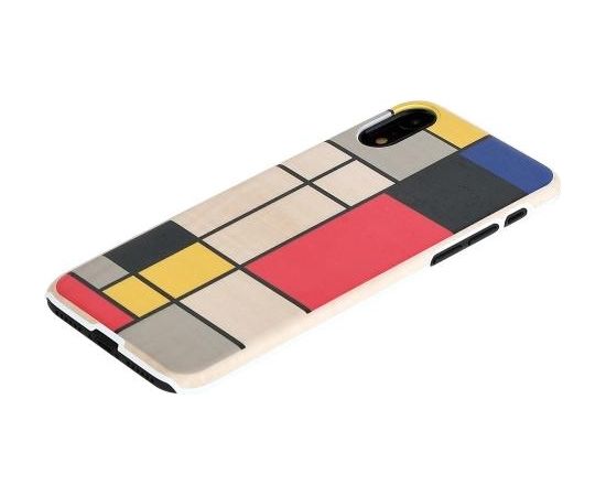 MAN&WOOD SmartPhone case iPhone XR mondrian wood white