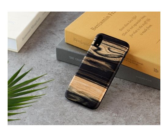 MAN&WOOD SmartPhone case iPhone XR white ebony black