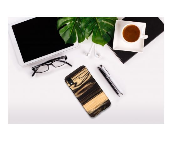 MAN&WOOD SmartPhone case iPhone XR white ebony black