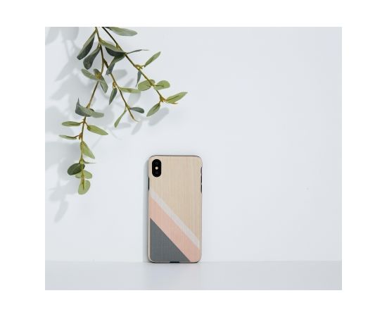 MAN&WOOD SmartPhone case iPhone XS Max pink suit black