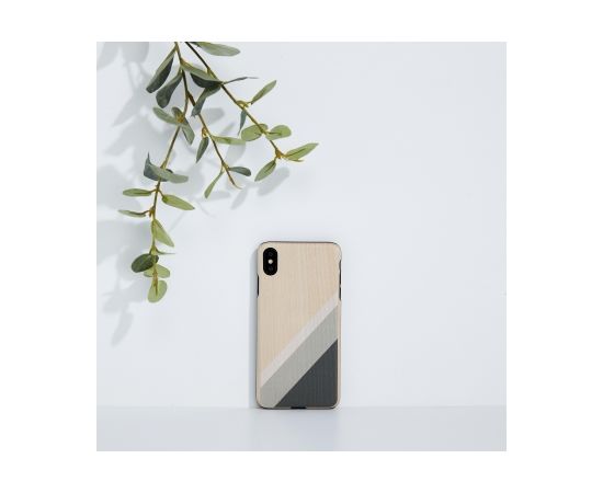 MAN&WOOD SmartPhone case iPhone XS Max gray suit black