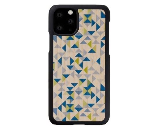 MAN&WOOD SmartPhone case iPhone 11 Pro blue triangle black