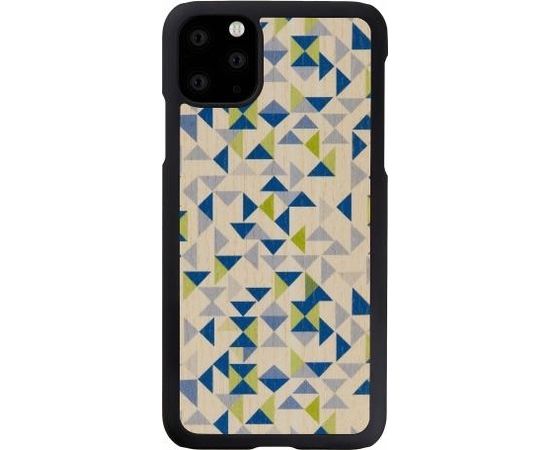 MAN&WOOD SmartPhone case iPhone 11 Pro Max blue triangle black