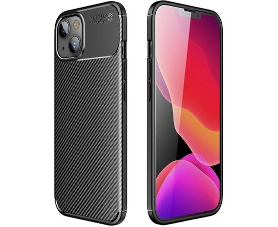 Mocco Trust Armored Shockproof Carbon чехол для Apple iPhone 13 Pro Черный