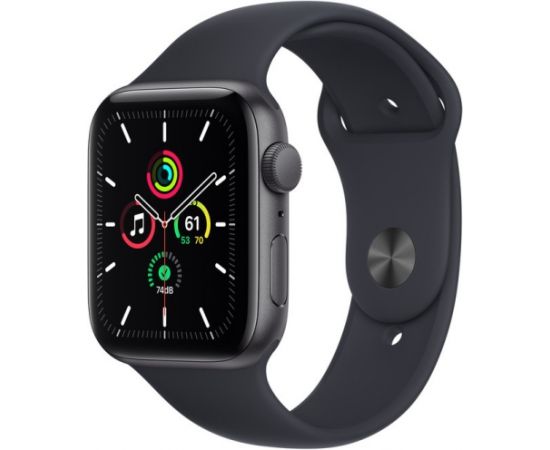 Apple Watch SE GPS 44mm Sport Band, space grey/midnight