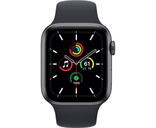 Apple Watch SE GPS 44mm Sport Band, space grey/midnight