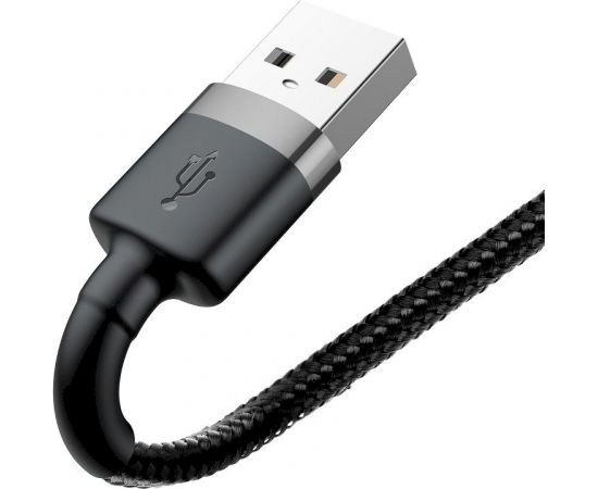 Baseus CALKLF-RG1 Cafule USB Lightning кабель 2A / 3м Черный + Серый