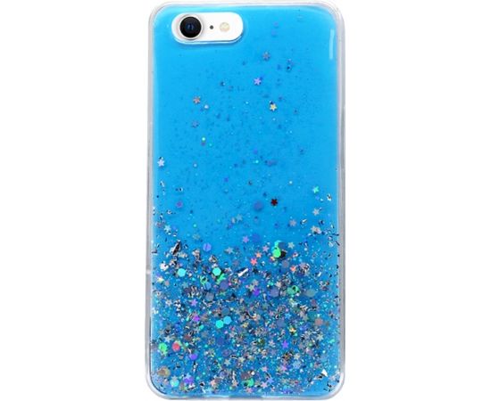 Fusion glue glitter silikona aizsargapvalks Apple iPhone 13 Pro zils