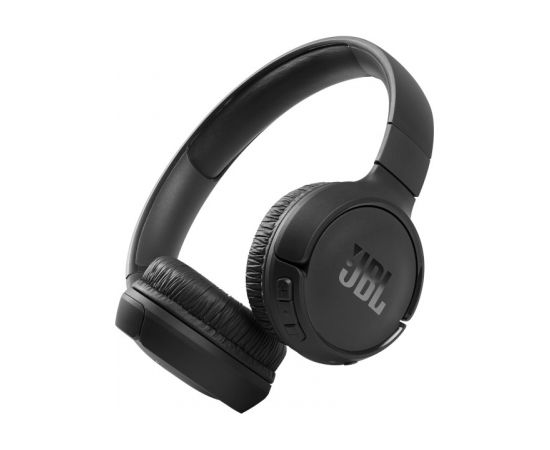 JBL T510 BT Black on-ear austiņas ar Bluetooth, melnas