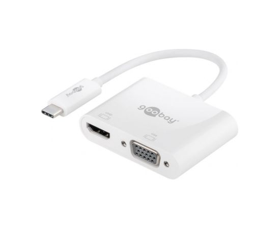 Goobay USB-C Multiport Adapter HDMI+VGA 52430 White