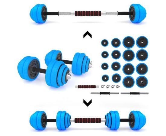 Hanteļu un stieņa komplekts SGG30BAR 30KG HMS