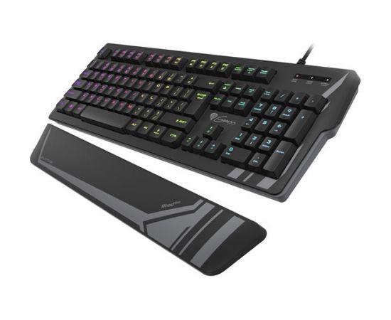 Genesis Rhod 350 RGB Gaming keyboard, RGB LED light, US, Black, Wired