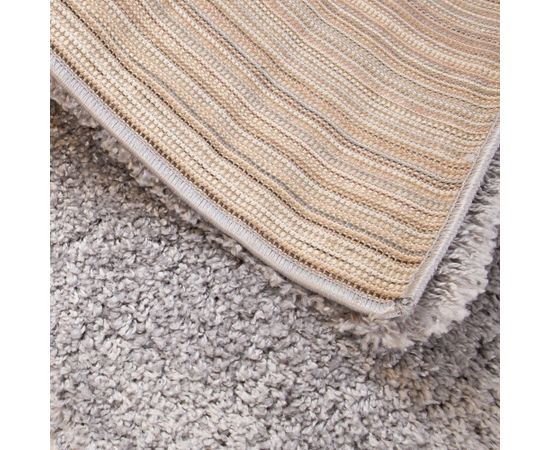 Carpet VELLOSA-2, 160x230cm, grey long pile carpet