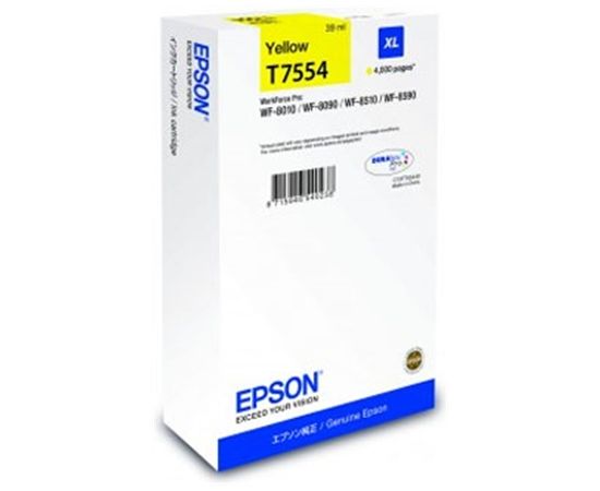 Epson T7554 XL Ink Cartridge, Yellow