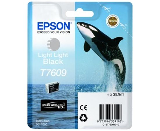 Epson T7609 Ink Cartridge, Light Light Black