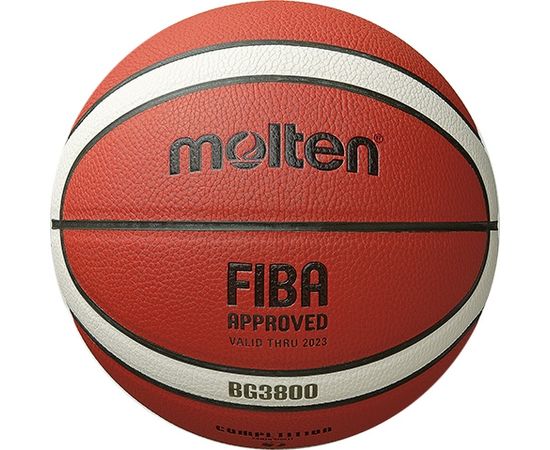 Basketbola bumba MOLTEN B7G3800 FIBA, sint. ādas izmērs 7