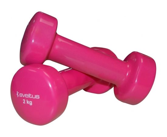 Dumbbells vinyl SVELTUS Epoxy 1182 2x2kg Pink