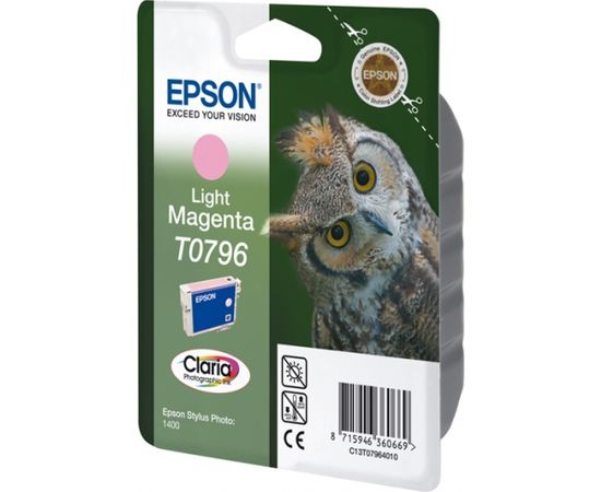 Epson Singlepack Light Magenta T0796 Claria Photographic Ink Light magenta