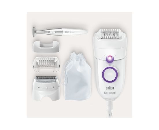 Braun SE5825P Silk-epil White Epilators