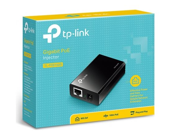 TP-LINK PoE Injector 15.4W TL-PoE150S Ethernet LAN (RJ-45) ports 2x10/100/1000