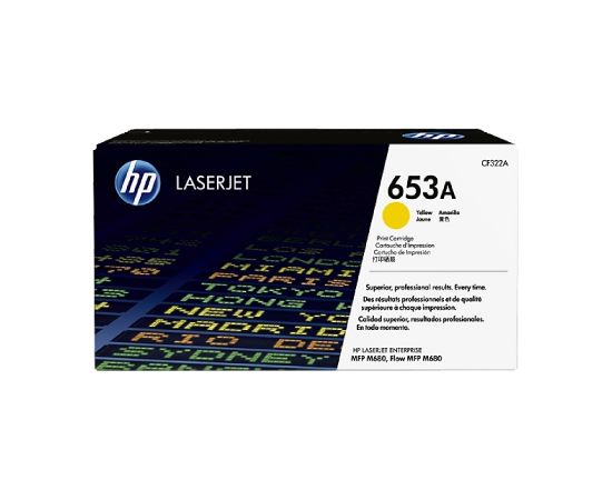 HP 653A Yellow LJ Toner Cart, CF322A / CF322A