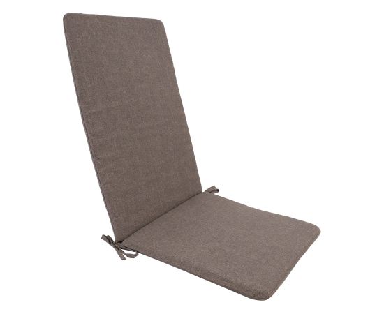 Chair pad with backrest SIMPLE BROWN 48x115x3cm, brown