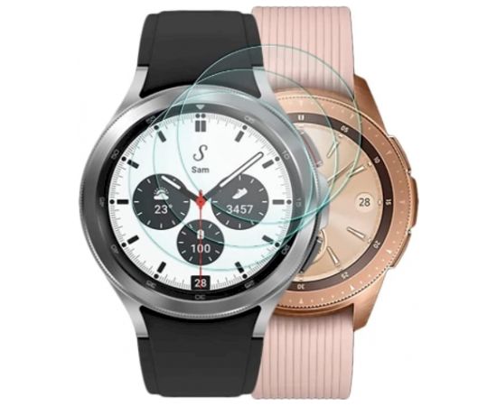 Fusion Nano 9H aizsargstikls pilnam ekrānam Samsung Galaxy Watch 4 Classic 42mm