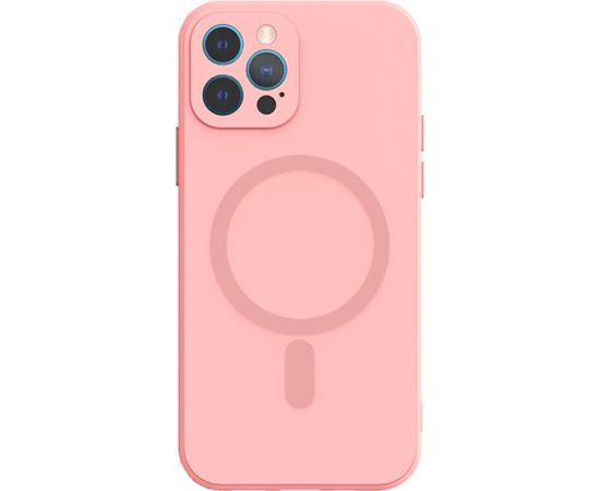 Mocco MagSilicone Soft Back Case Aizmugurējais Silikona Apvalks Priekš Apple iPhone 12 Pro Rozā