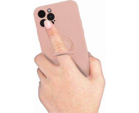 Mocco Pastel Ring Silicone Back Case Силиконовый чехол для Samsung Galaxy S22 Plus 5G Розовый