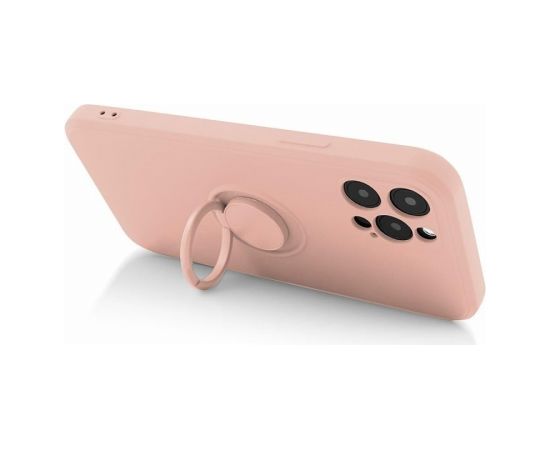 Mocco Pastel Ring Silicone Back Case Aizmugurējais Silikona Apvalks Priekš Samsung Galaxy S22 Plus 5G Rozā