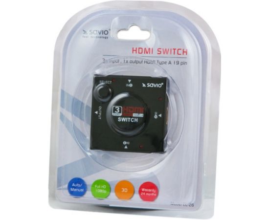 Savio CL-26 video switch HDMI