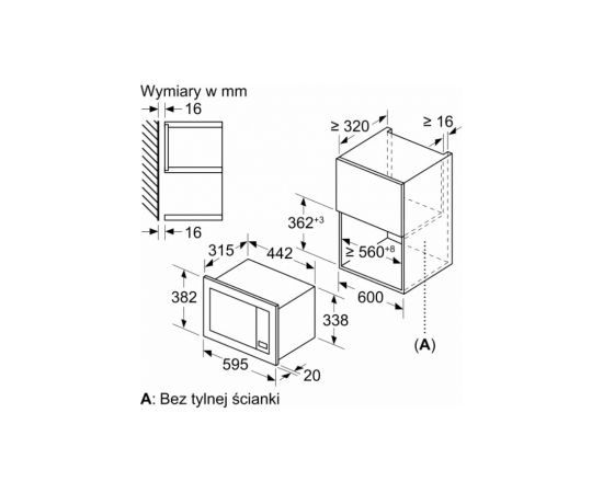 Bosch BEL623MB3 Iebūvēta mikroviļņu krāsns