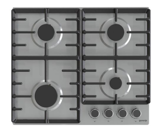 Gorenje Hob G642ABX  Gas, Number of burners/cooking zones 4, Mechanical, Inox