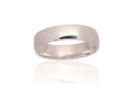 Серебряное обручальное кольцо #2101775, Серебро	925°, Размер: 22.5, 4 гр.