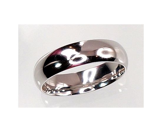 Серебряное обручальное кольцо #2100710(PRh-Gr), Серебро	925°, родий (покрытие), Размер: 20.5, 4.4 гр.