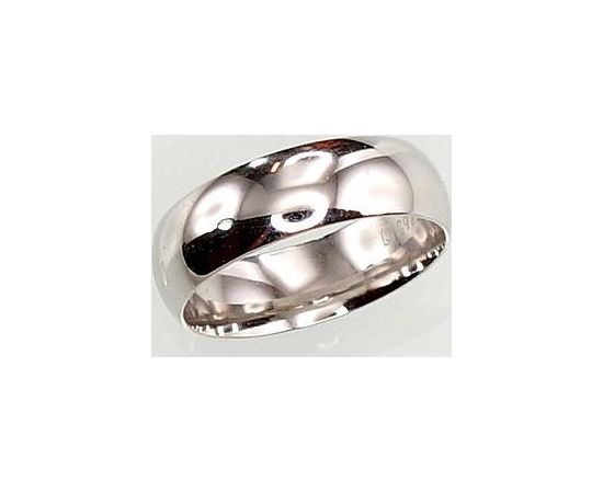 Серебряное обручальное кольцо #2100711(PRH-GR), Серебро	925°, родий (покрытие), Размер: 19, 4.4 гр.