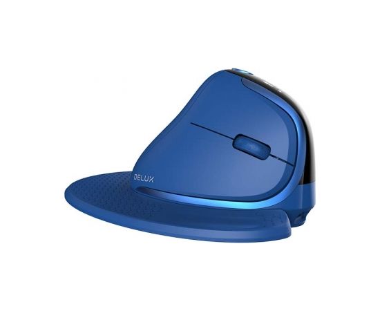 Wireless Ergonomic Mouse Delux M618XSD BT+2.4G RGB (blue)